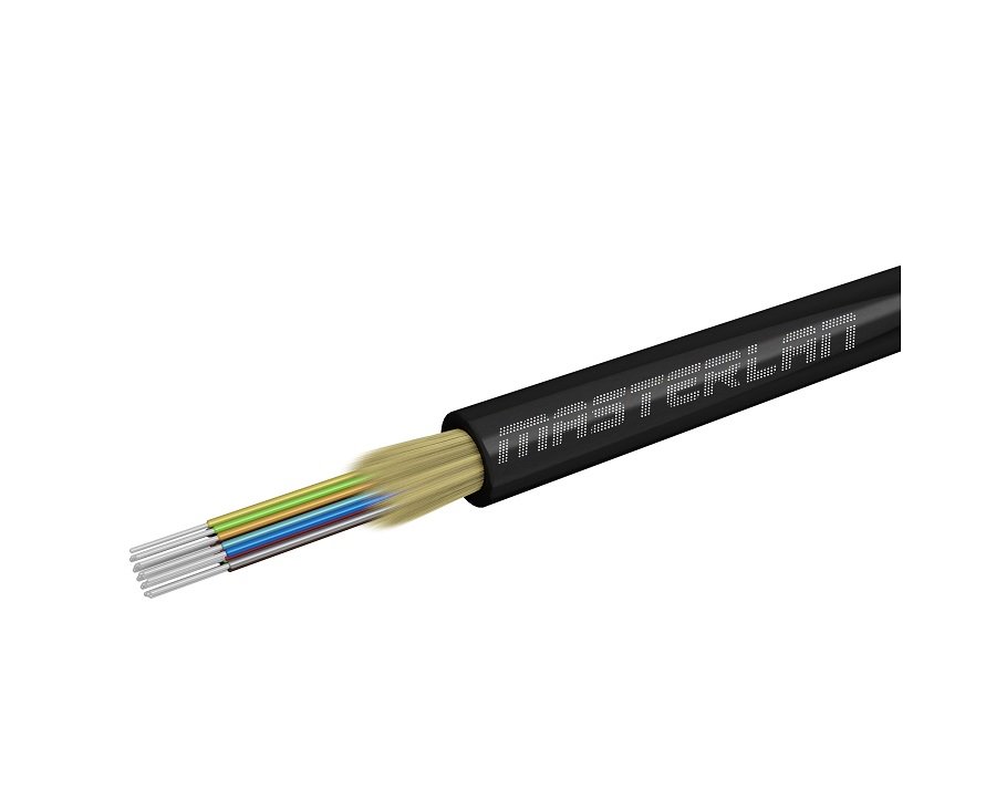 Masterlan DROPX optický kabel - 24vl 9/125, SM, LSZH, černá, G657A2, 1m
