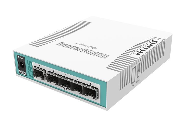 MikroTik Cloud Router Switch CRS106-1C-5S, 5x SFP + 1x Combo (SFP/ETH)