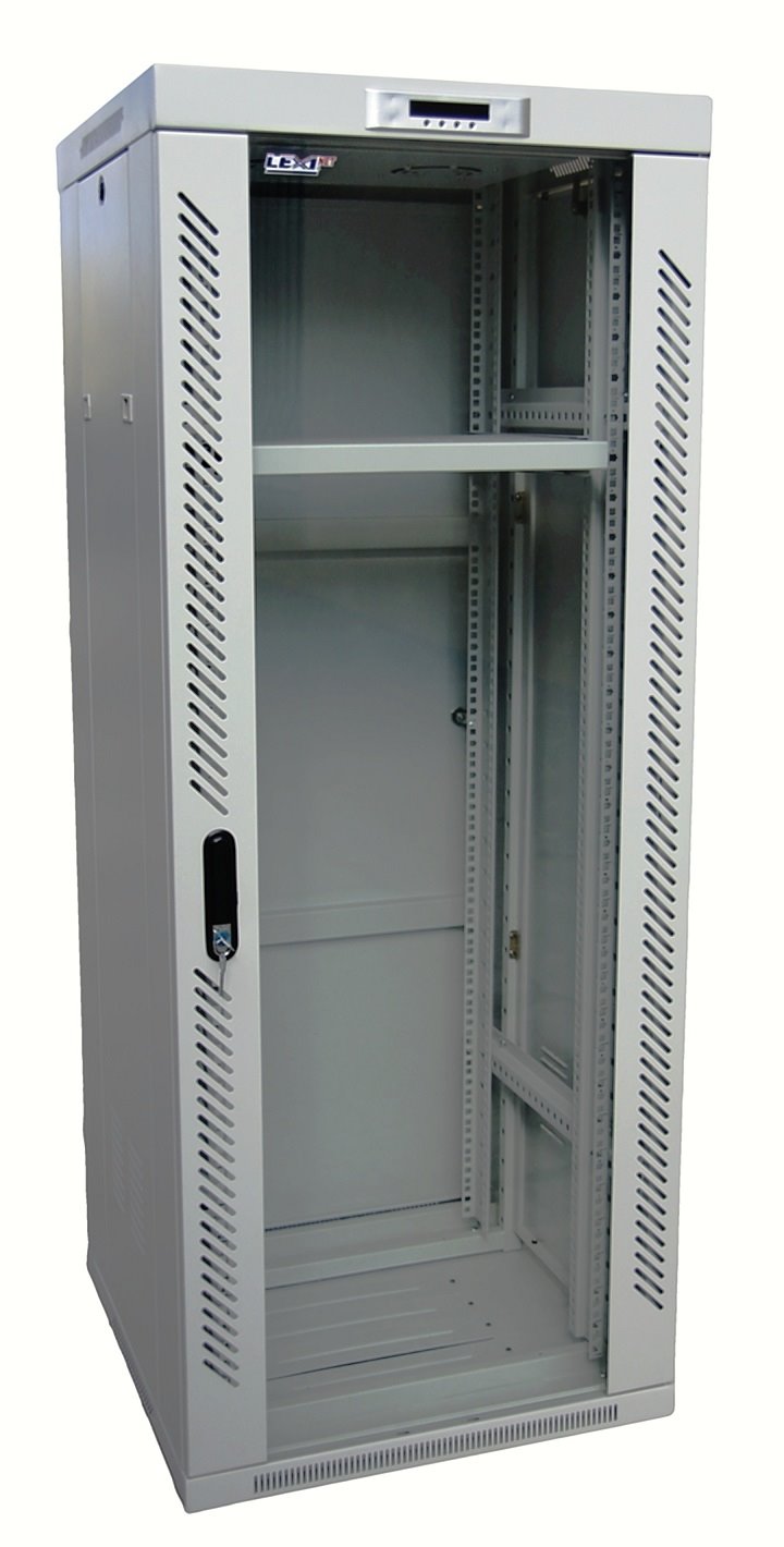 Rozvaděč stojanový Lexi-NET 32U 600x600 ventilátor, termostat, kolečka