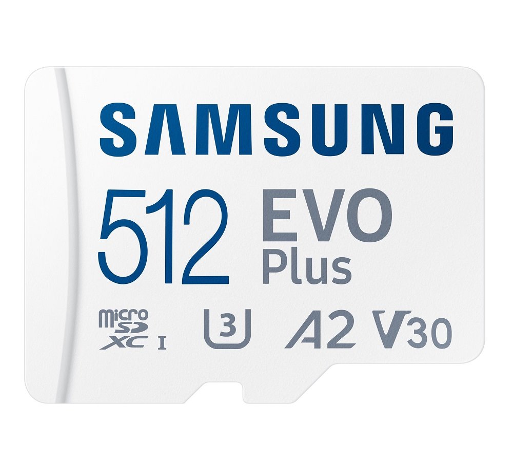 Samsung Micro SDXC paměťová karta 512GB EVO Plus + SD adaptér