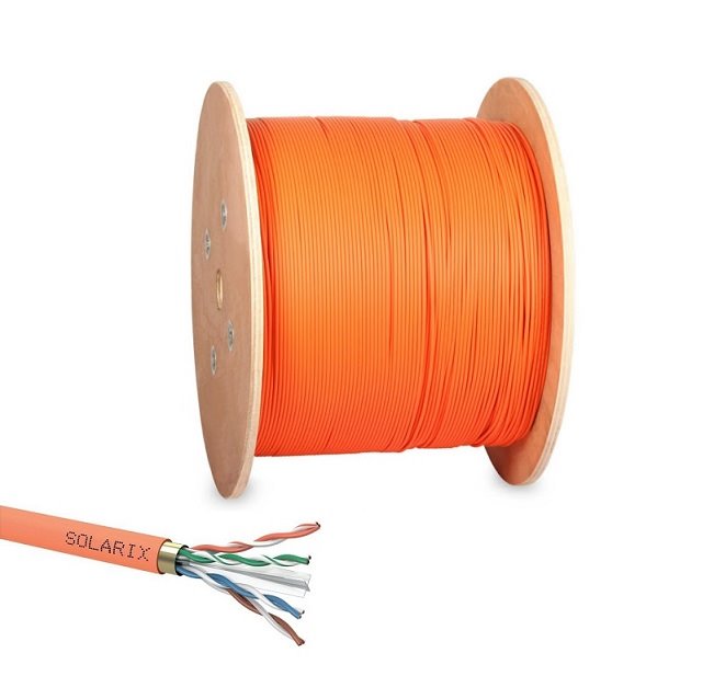 Solarix instalační kabel CAT6 UTP LSOHFR B2ca s1 d1 a1 500m, SXKD-6-UTP-LSOHFR-B2ca