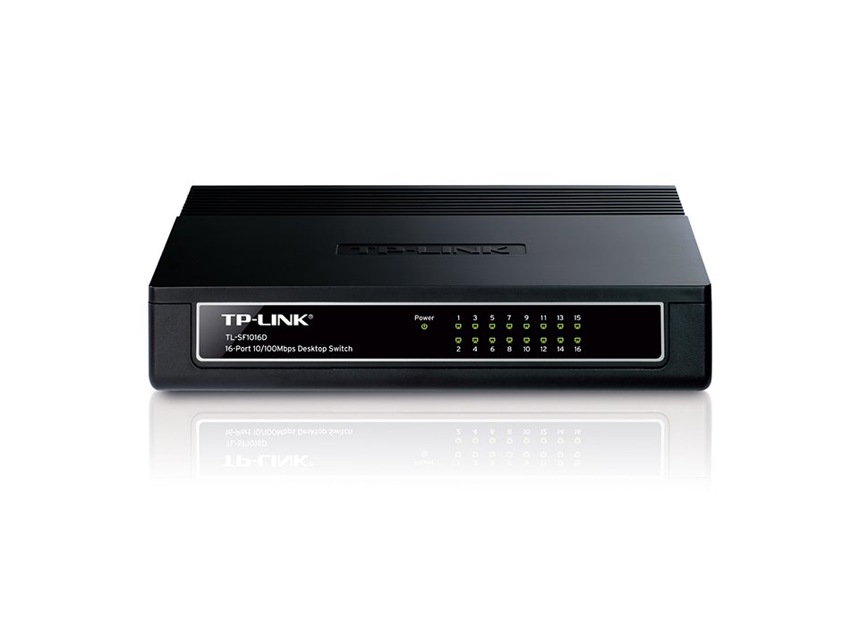 TP-Link TL-SF1016D switch 16xTP 10/100Mbps