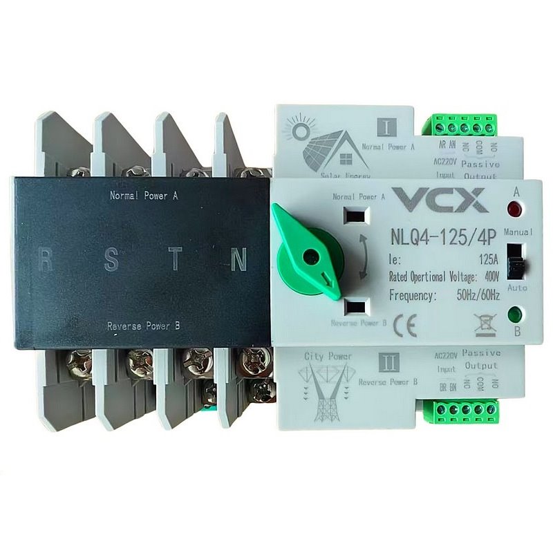 Automatický přepínač sítí - napájení VCX 4P 400V 125A - NLQ4-125/4P pro FVE