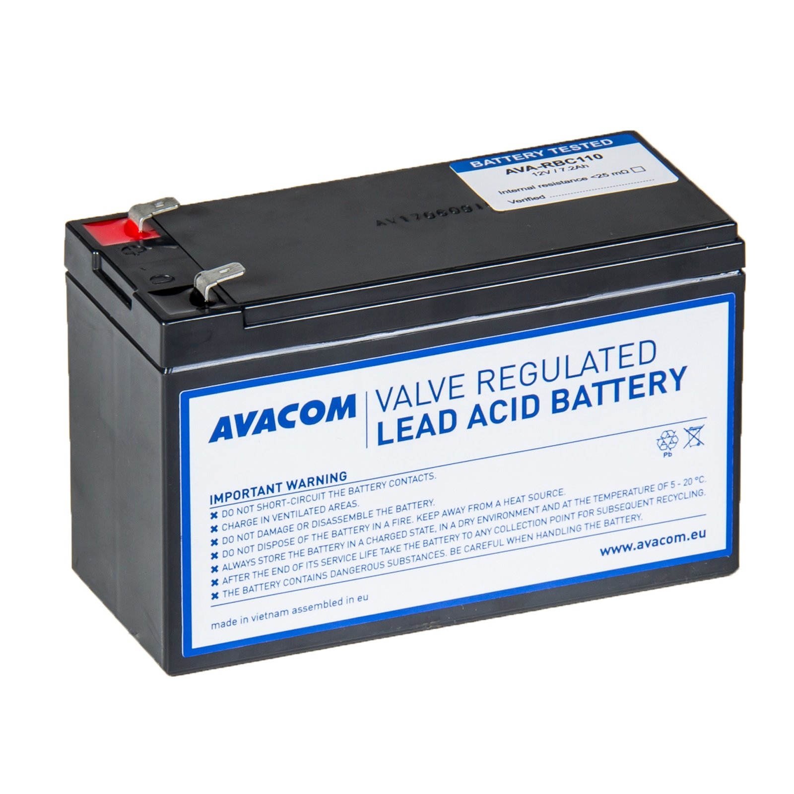 Avacom RBC110 - baterie pro UPS, náhrada za APC