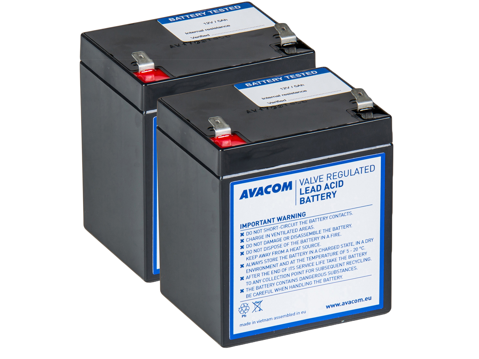 Avacom RBC135 bateriový kit pro renovaci (2ks baterií) - náhrada za APC