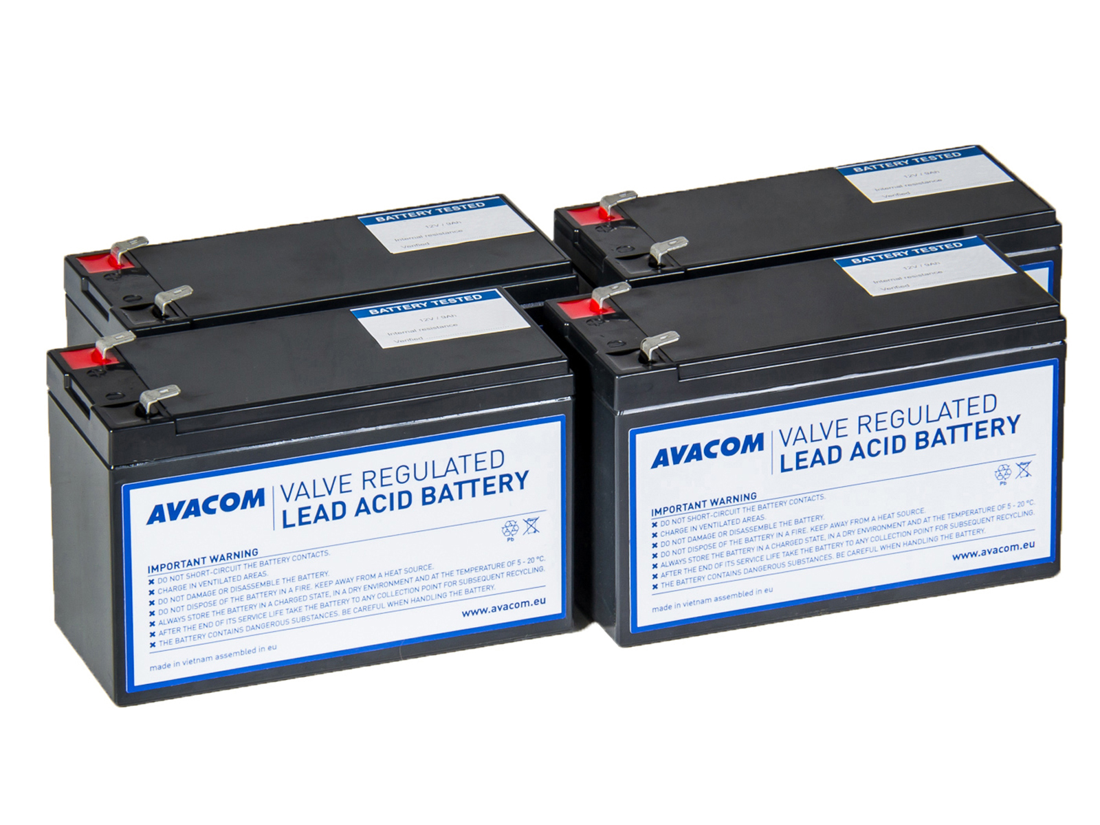 Avacom RBC157 bateriový kit pro renovaci (4ks baterií) - náhrada za APC