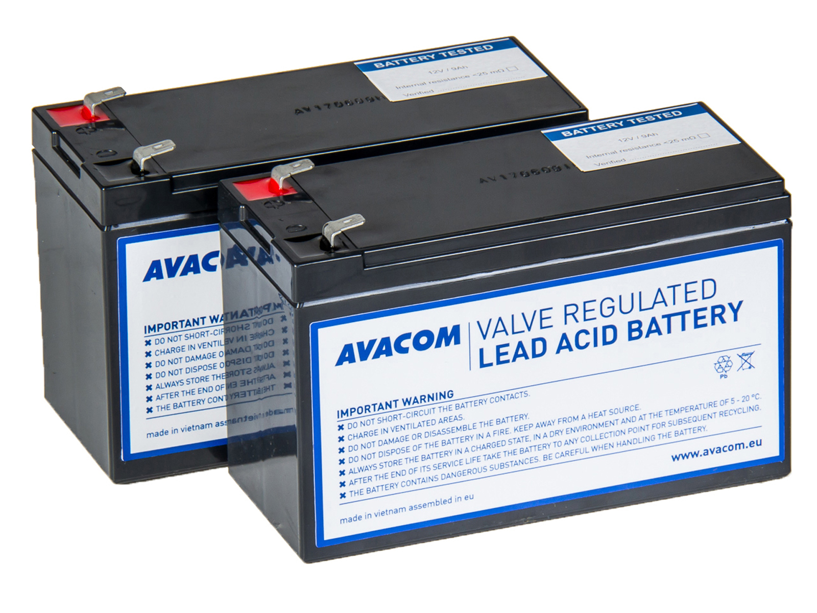 Avacom RBC163 bateriový kit pro renovaci (2ks baterií) - náhrada za APC