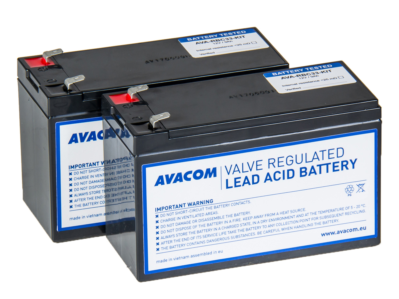 Avacom RBC33 bateriový kit pro renovaci (2ks baterií) - náhrada za APC