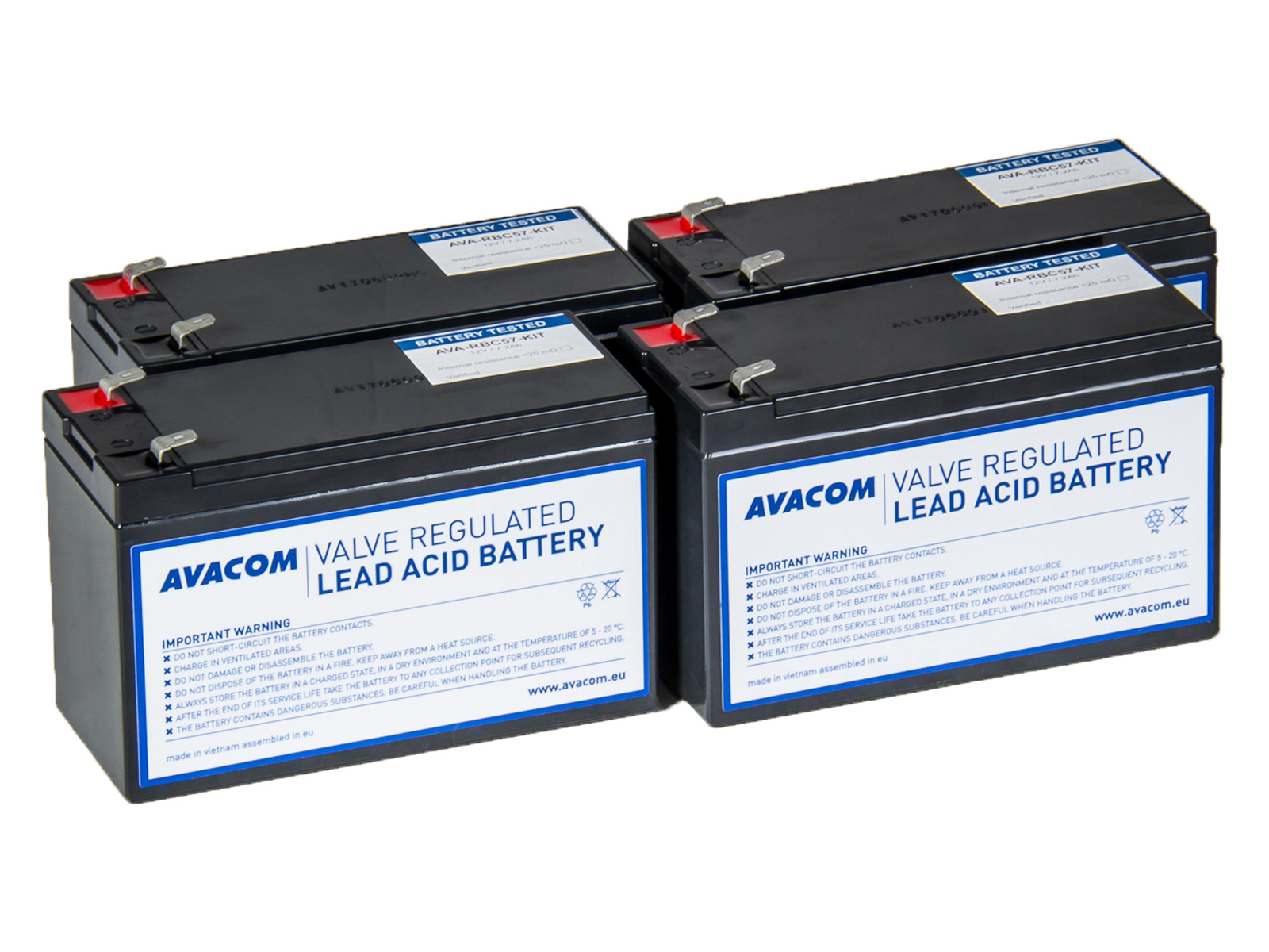 Avacom RBC57 bateriový kit pro renovaci (4ks baterií) - náhrada za APC