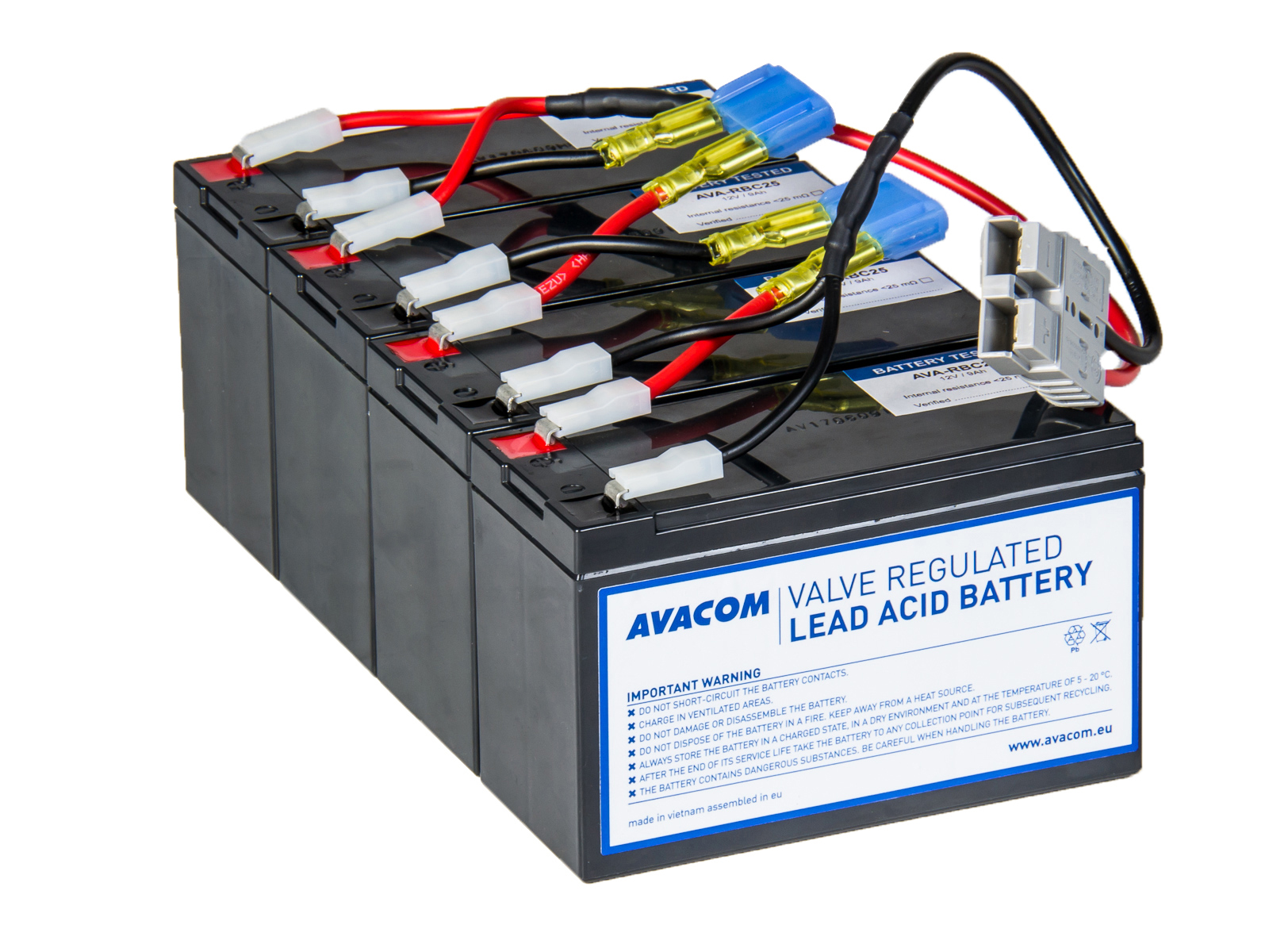 Baterie Avacom RBC25 bateriový kit - náhrada za APC - neoriginální