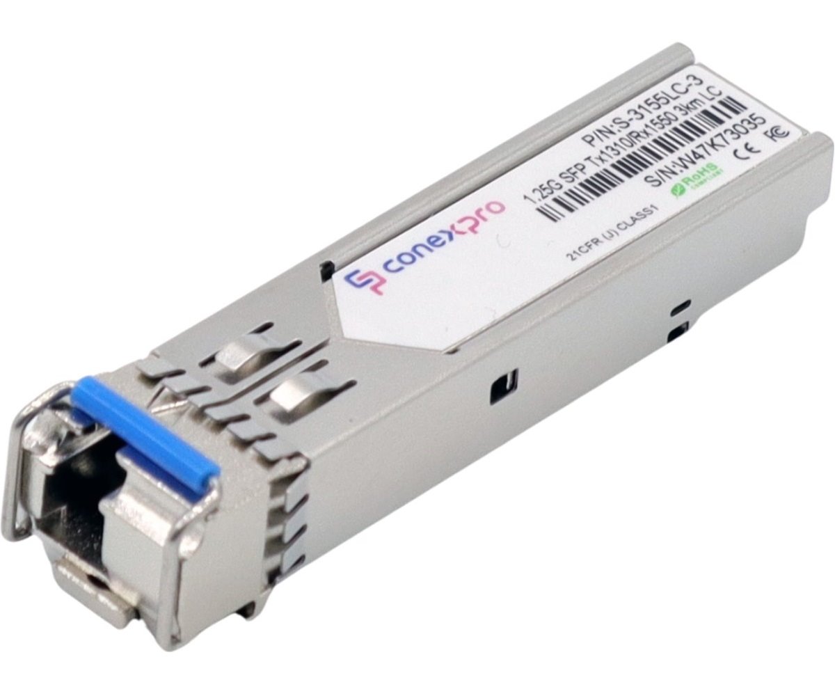 Conexpro 1.25G SFP optický modul, WDM/BiDi, SM, Tx1310/Rx1550nm, 3km, 1x LC, DDM