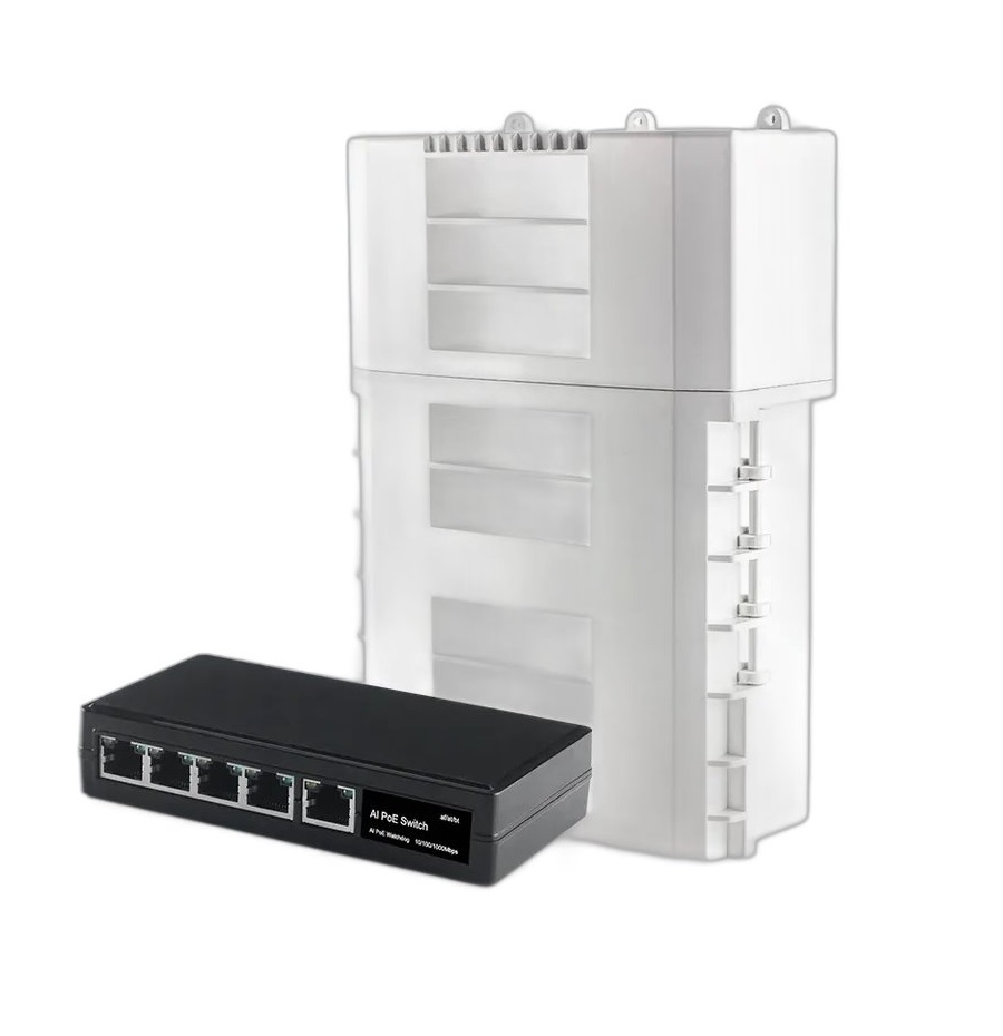 Conexpro GNT-6FP51G6, Venkovní PoE switch, 5x LAN, 4x PoE