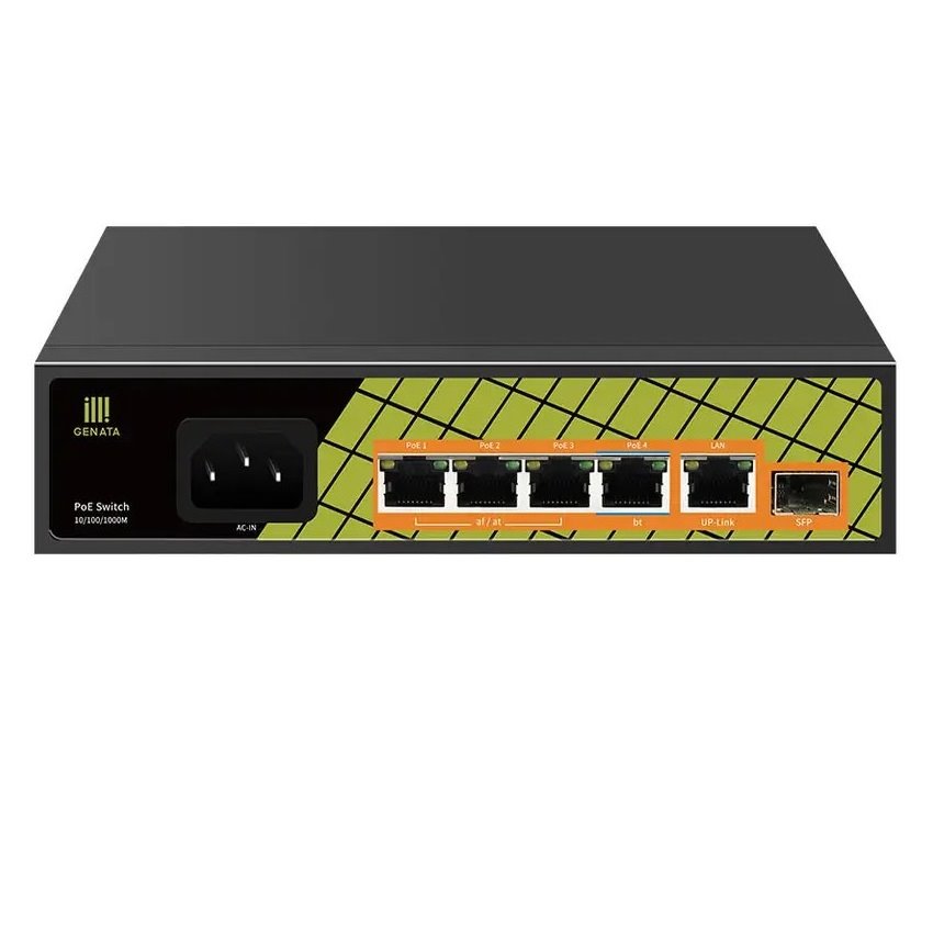 Conexpro GNT-P1006GA, PoE switch, 5x LAN, 4x PoE, 1x SFP