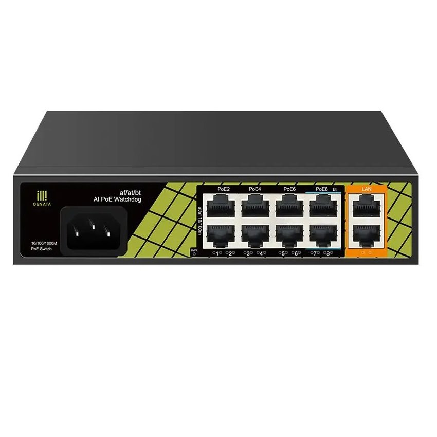 Conexpro GNT-P1210SG, PoE switch, 10x LAN, 8x PoE