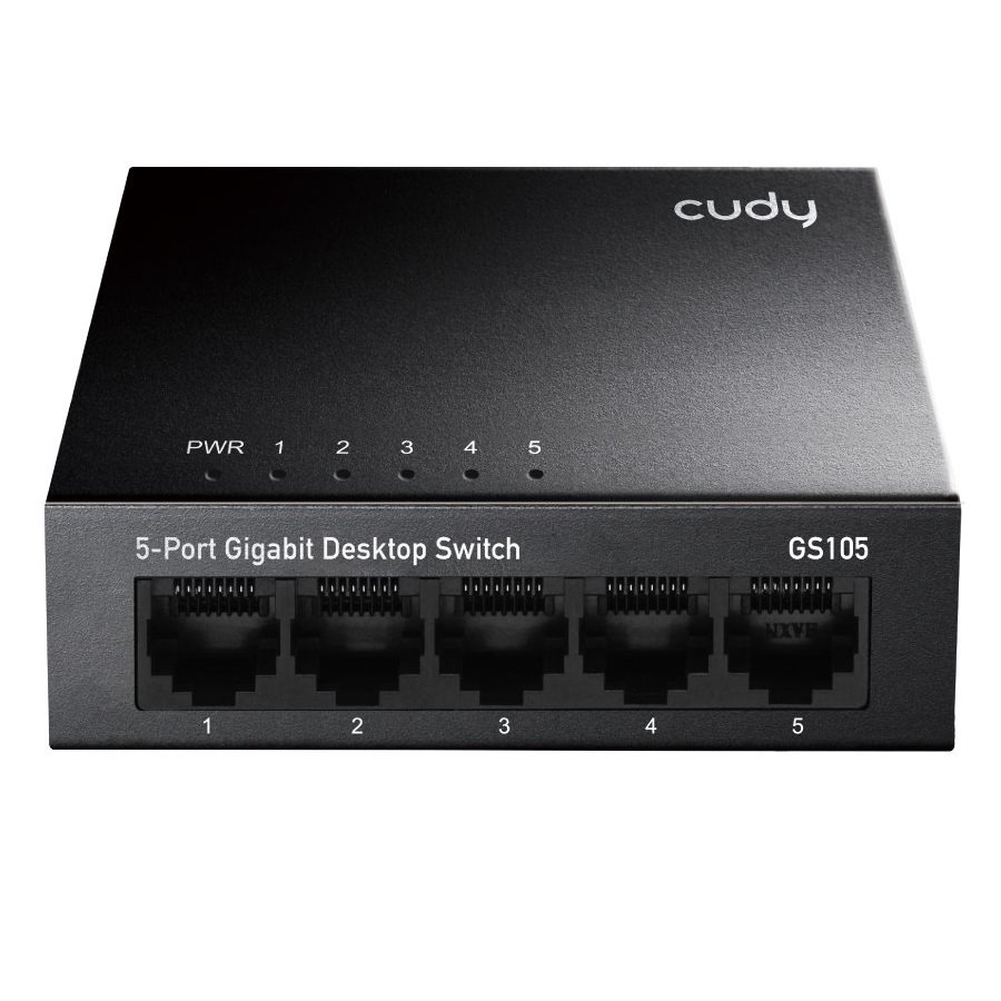 Cudy GS105 Gigabitový switch, kovové pouzdro