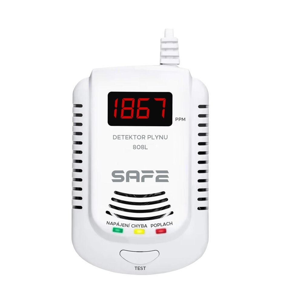 Detektor hořlavých a výbušných plynů SAFE 808L (zemní plyn)