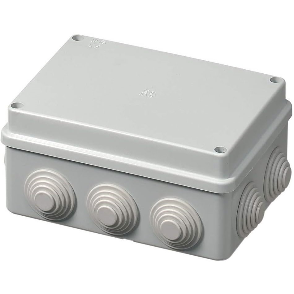 ElettroCanali EC400C5 spojovací krabice, 150x110x70mm, IP55, stupňovité průchodky