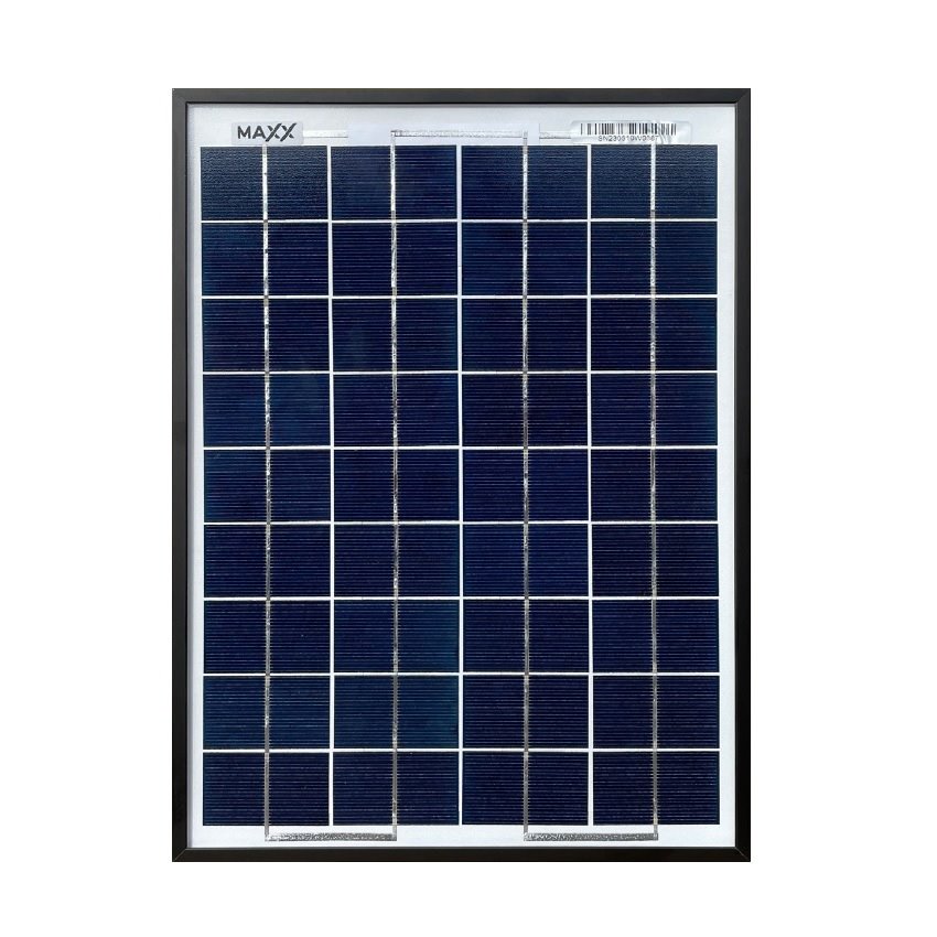 Fotovoltaický solární panel MAXX 10W poly, ČERNÝ rám