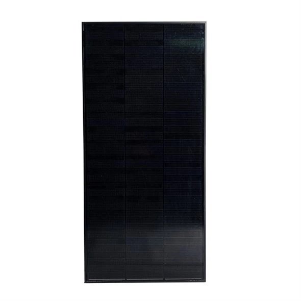 Fotovoltaický solární panel SP-100W-BT - ROZBALENÉ, 100W mono, ČERNÝ rám, Shingle