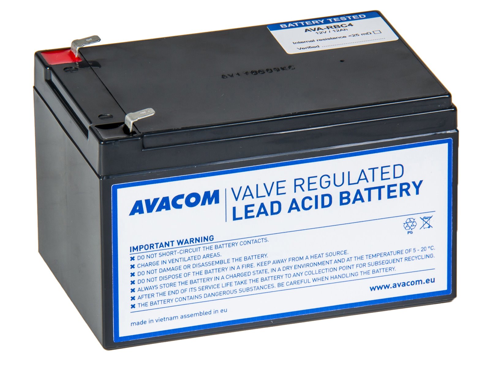 Avacom RBC4 - baterie pro UPS, náhrada za APC 
