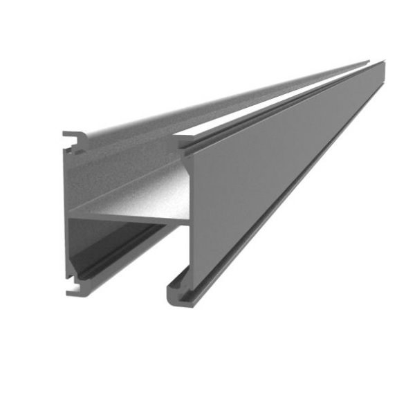 Hliníková lišta H Profil pro montáž solárních panelů, délka 1m
