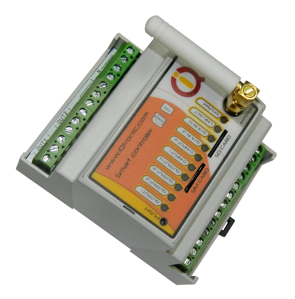 IQtronic IQTD-GS440 Inteligentní GSM ovladač, komunikátor na DIN lištu