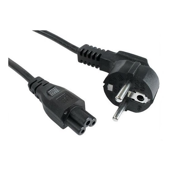 Kabel síťový napájecí 230V EU 3PIN, délka 1,5m (koncovka Mickey Mouse, trojlístek)