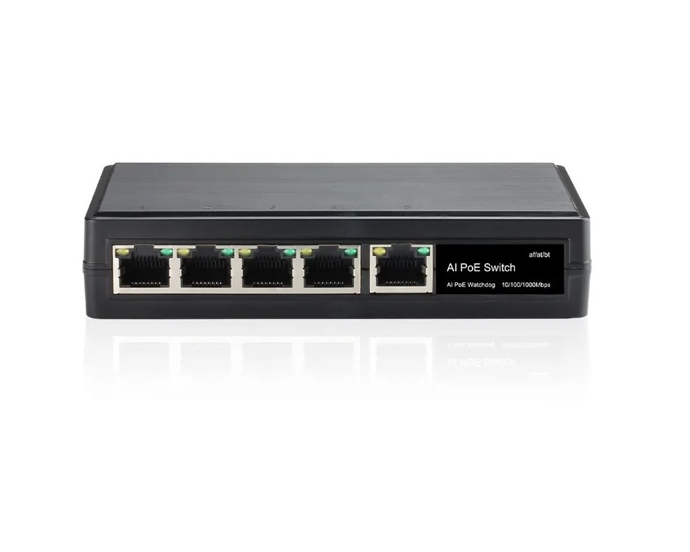 Conexpro GNT-69P51G6, PoE switch, 5x LAN, 4x PoE