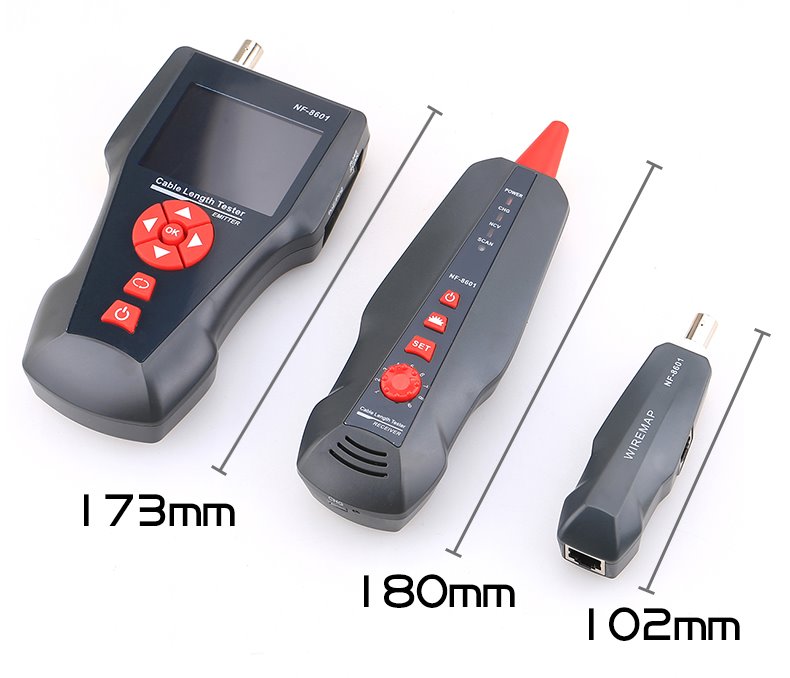 KELUSHI NF-8601W multifunkční síťový audio tester kabelů s 8 test ...