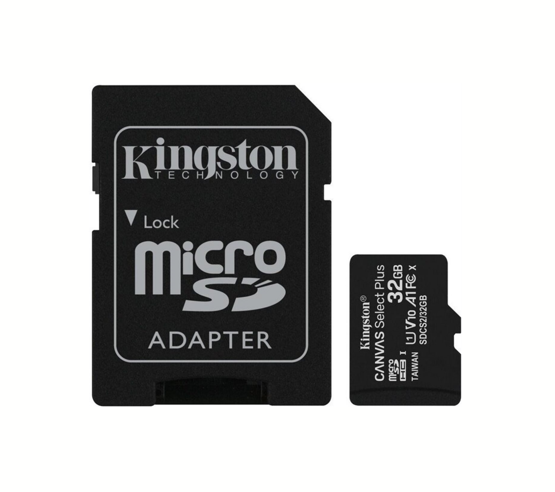 Kingston MicroSDHC paměťová karta 32GB Canvas Select Plus A1 + SD adaptér