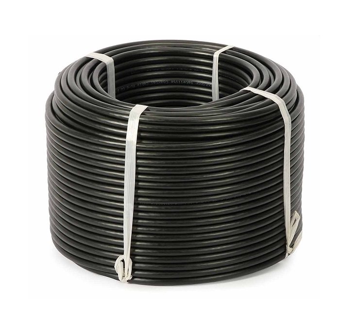 Koaxiální kabel RG6 Cu PE (75 ohm) - 100 m černý