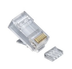 Konektor LEXI-Net RJ45 UTP CAT6, 8p8c, drát/licna, dvojdílný