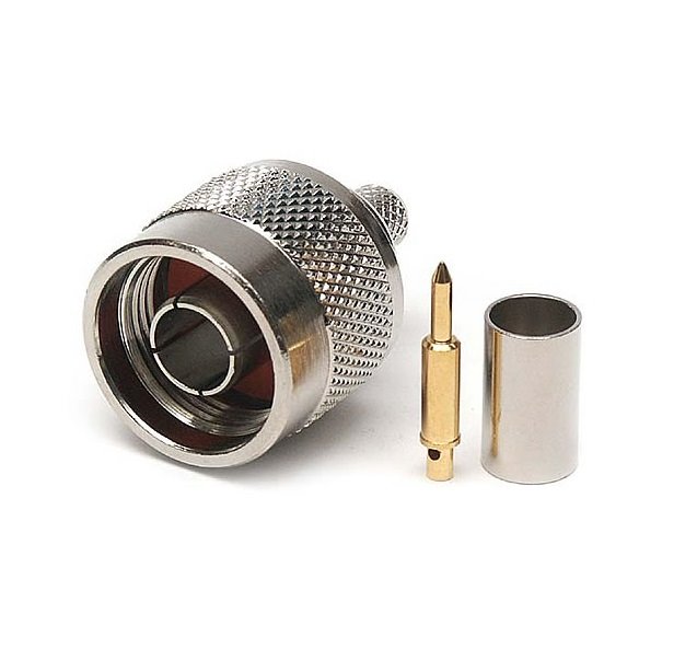 Konektor N Male na kabel H155, RF240 krimpovací