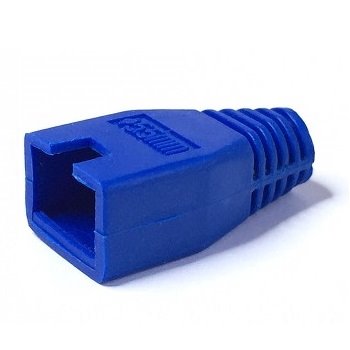 Krytka konektoru RJ45 s výřezem, modrá