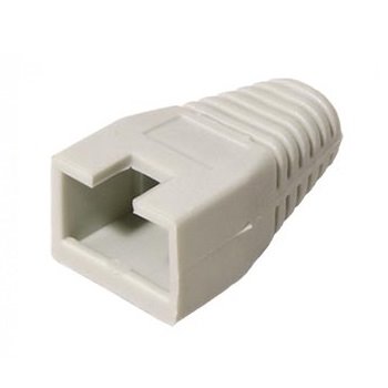 Krytka konektoru RJ45 s výřezem, šedá