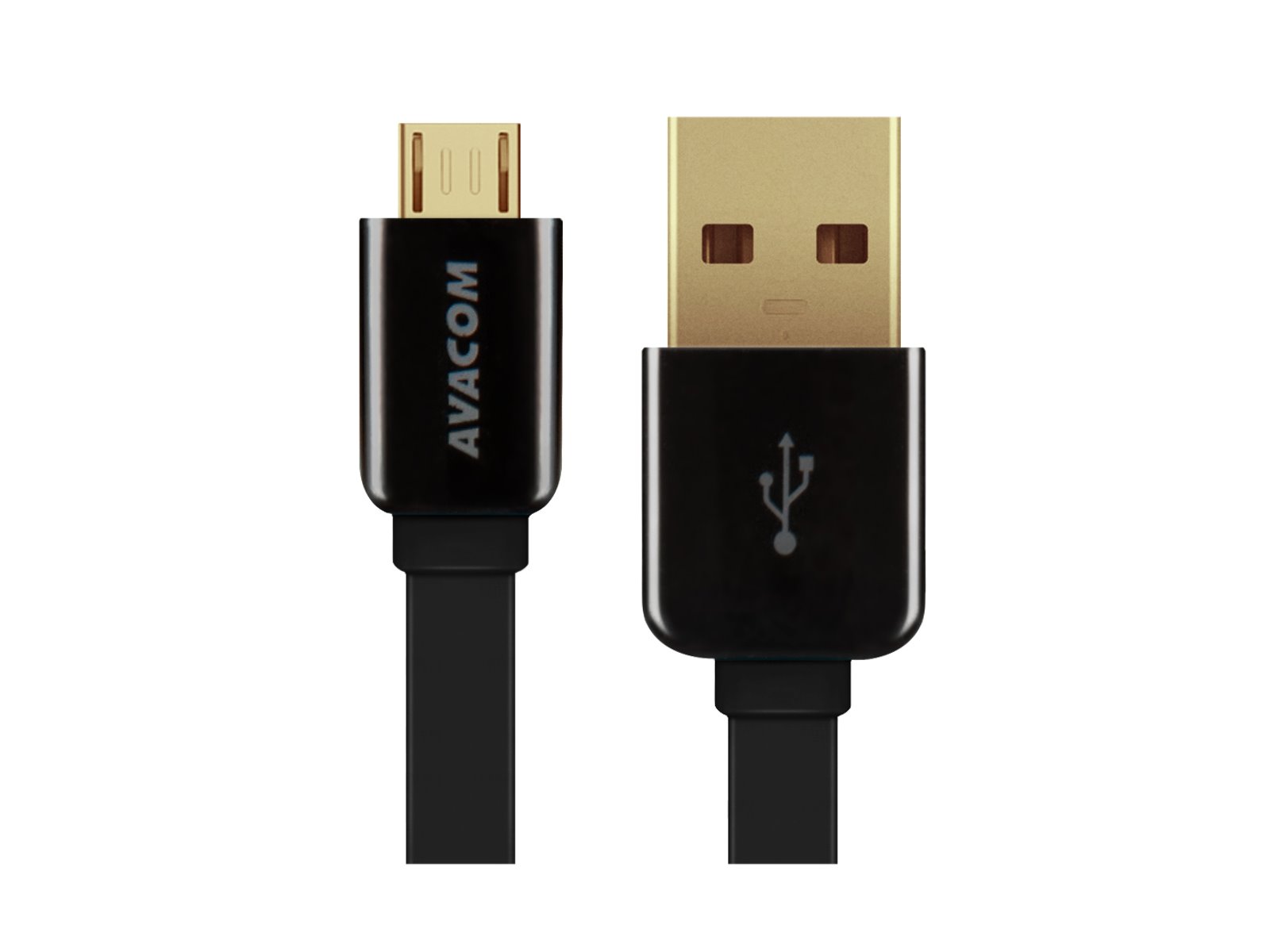 AVACOM MIC-40K kabel USB - Micro USB, 40cm, černá, DCUS-MIC-40K