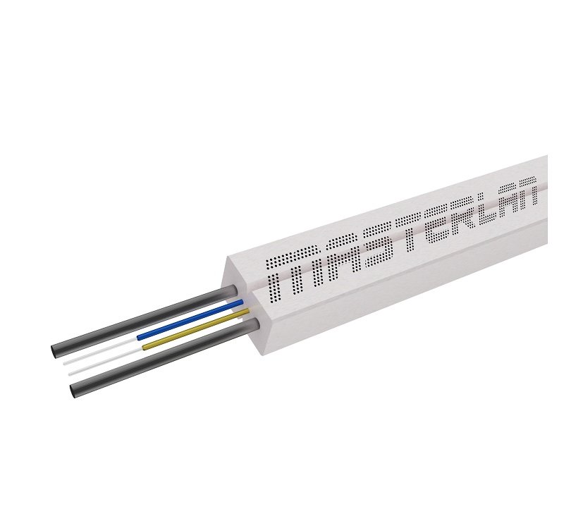 Masterlan MDIC optický kabel - 2vl 9/125, SM, LSZH, bílá, G657A1, 1m
