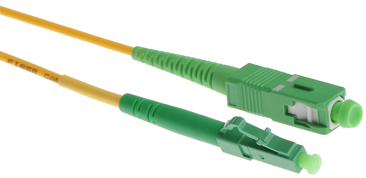 Masterlan optický patch cord, LCapc/SCapc, Simplex, Singlemode 9/125, 1m