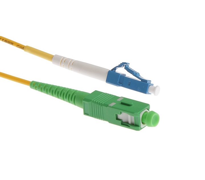 Masterlan optický patch kabel, LCupc/SCapc, Simplex, Singlemode 9/125, 1m
