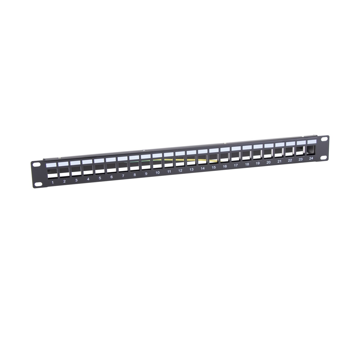 Masterlan patch panel 19", 24xRJ45, 1U, prázdný, zemněný