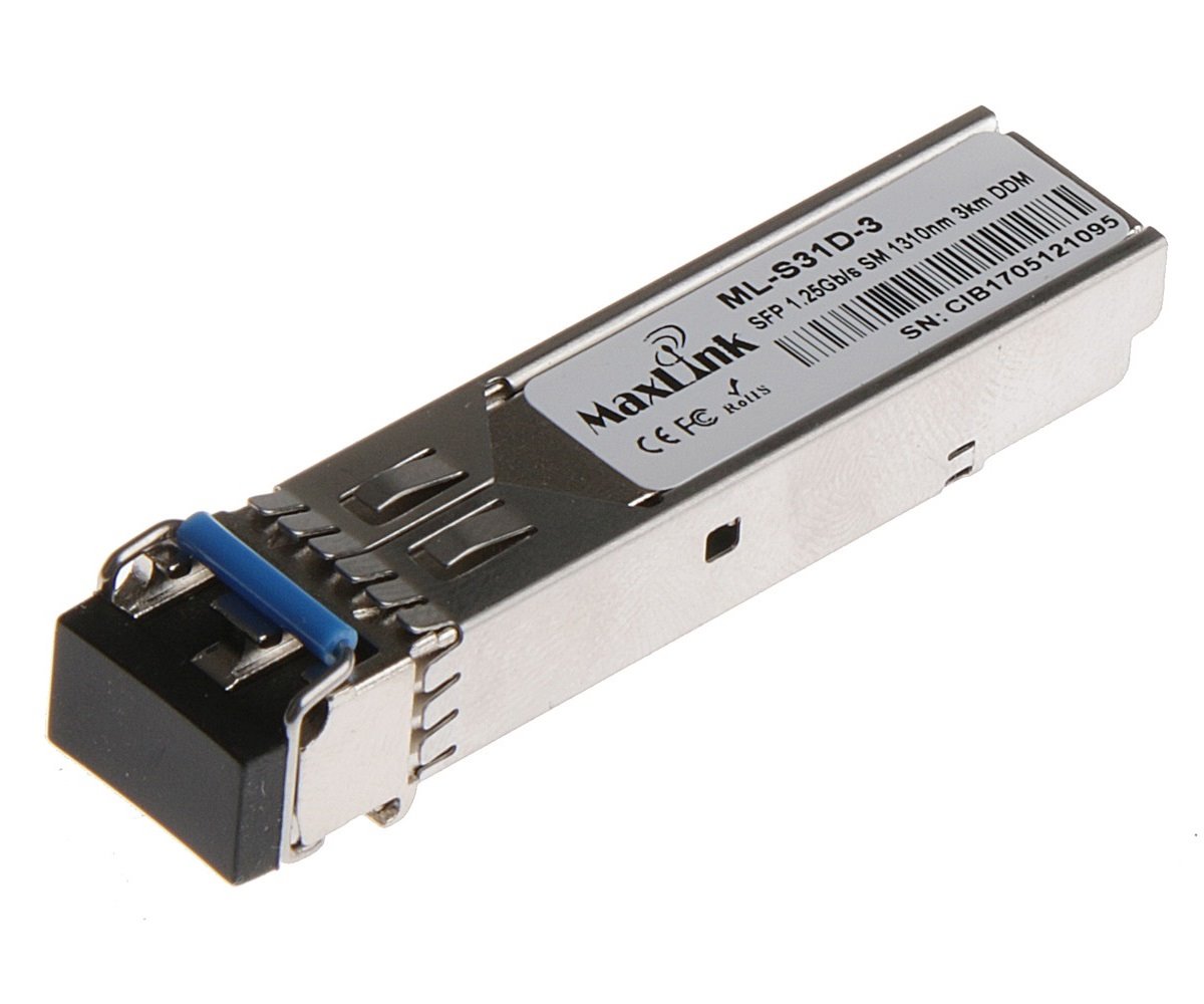 MaxLink 1.25G SFP optický modul, SM, 1310nm, 3km, 2x LC konektor, DDM