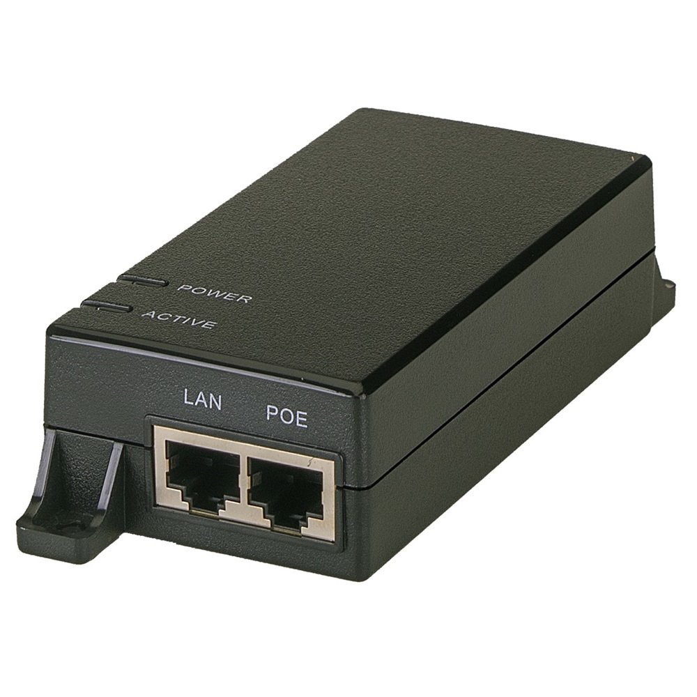 MaxLink PI15 PoE injektor - 802.3af, 48V, 0.32A, 15,4W, 1Gbit, napájecí kabel