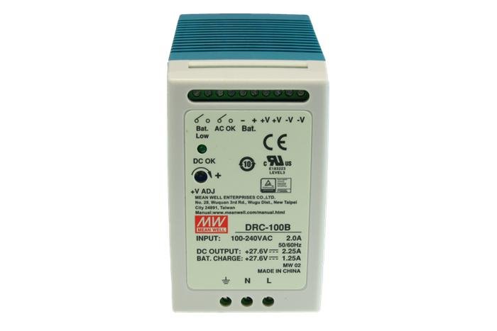Mean Well DRC-100B Zdroj s funkci nabijecky 24V na DIN listu | ABCTECH ...