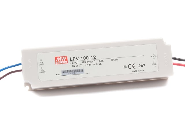 MEAN WELL LPV-100-12 napájecí zdroj pro LED 100W 12V