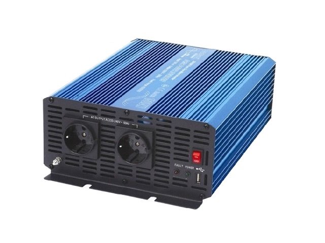 Měnič napětí Carspa P1500UR-12, 12V/230V1500W čistá sinusovka