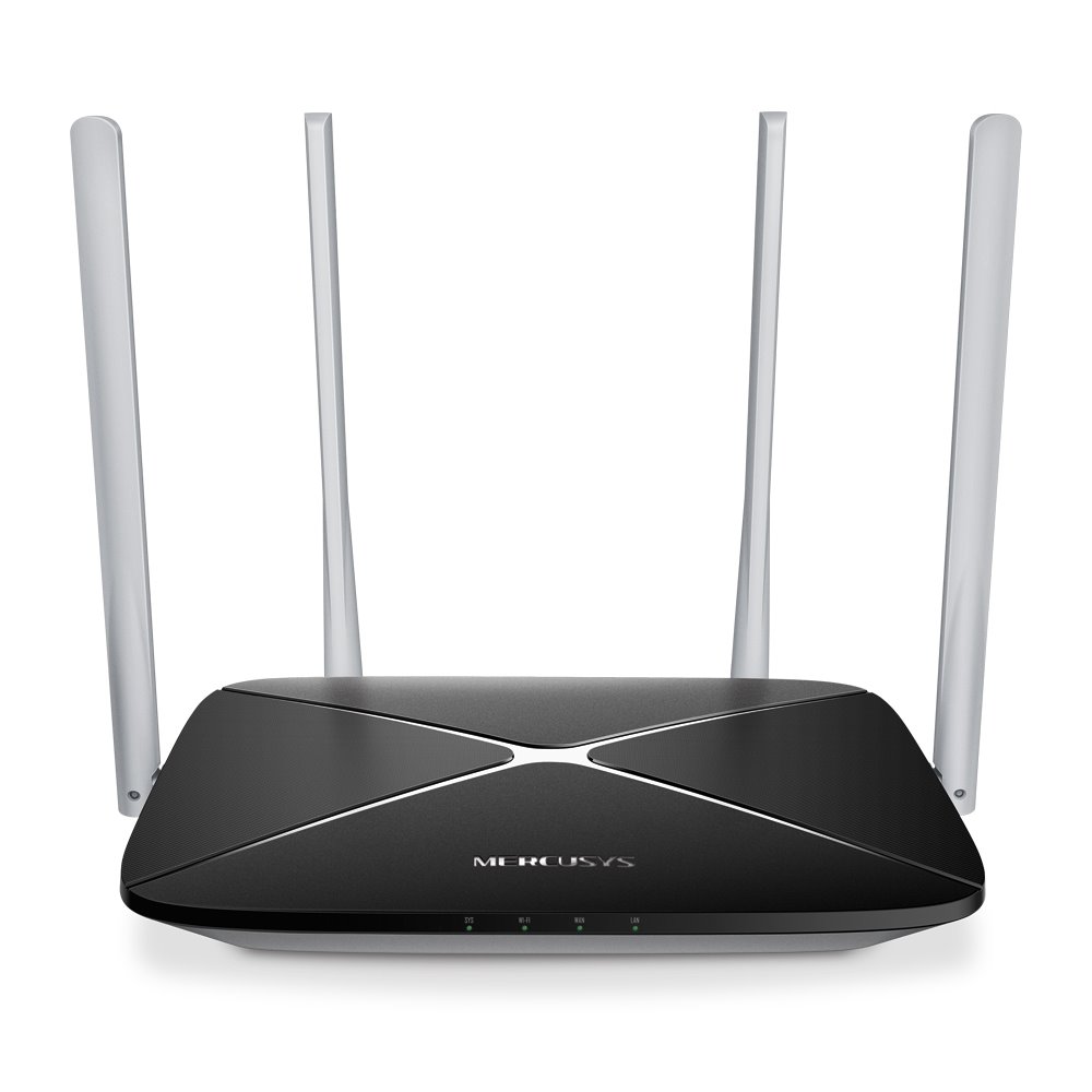 MERCUSYS AC12 Dual Band Wi-Fi Router, 4x LAN, 1x WAN/ 300Mbps 2,4/ 433Mbps 5GHz