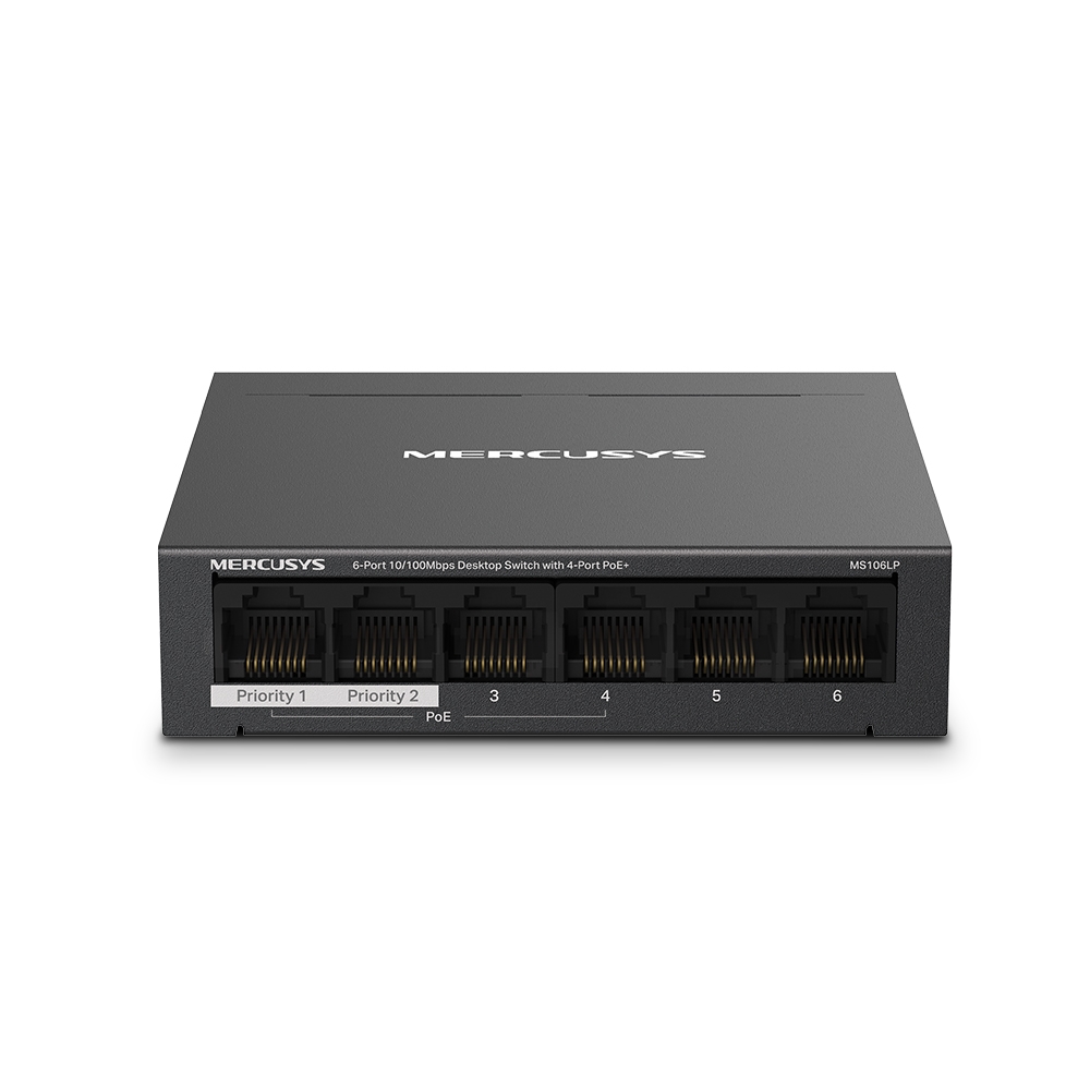 MERCUSYS MS106LP PoE switch, 4x POE