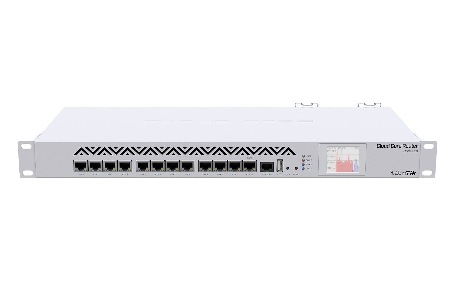 MikroTik Cloud Core Router, CCR1016-12G, revize 2