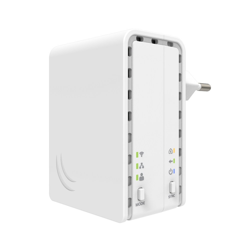MikroTik PL7411-2nD Powerline adaptér s AP, PWR-Line AP EU