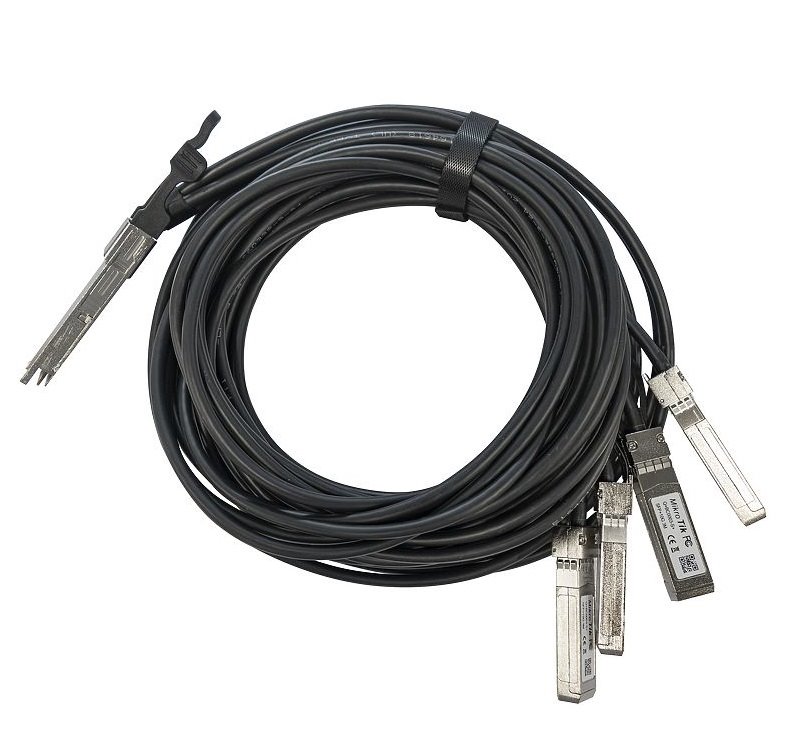 MikroTik Q+BC0003-S+, QSFP+ 40G brake-out kabel na 4x10G SFP+